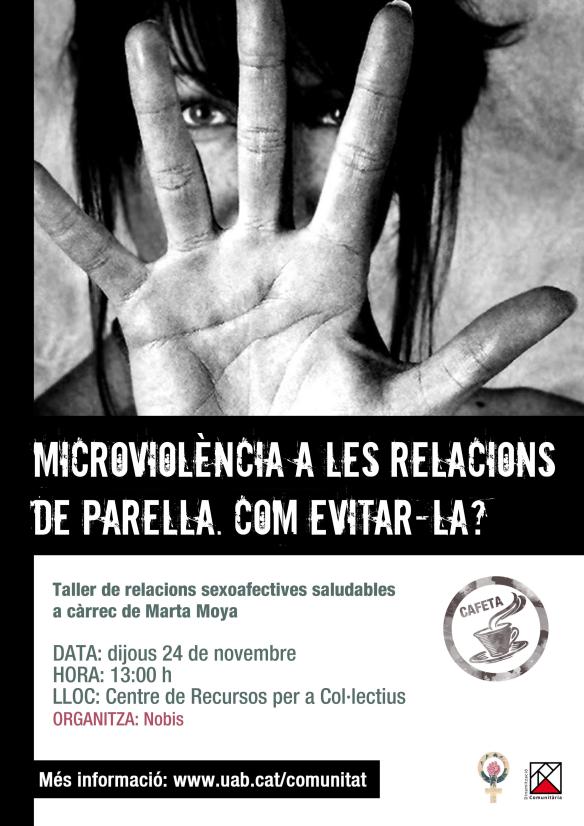 Cafeta Microviolències a les relacions de parella
