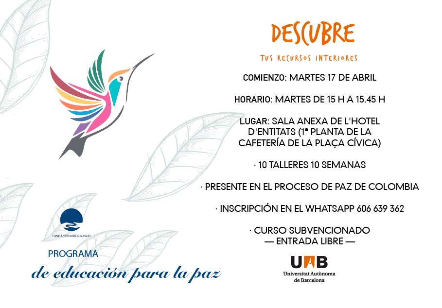 Inici del Programa d’Educació per a la Pau&nbsp;(PEP)