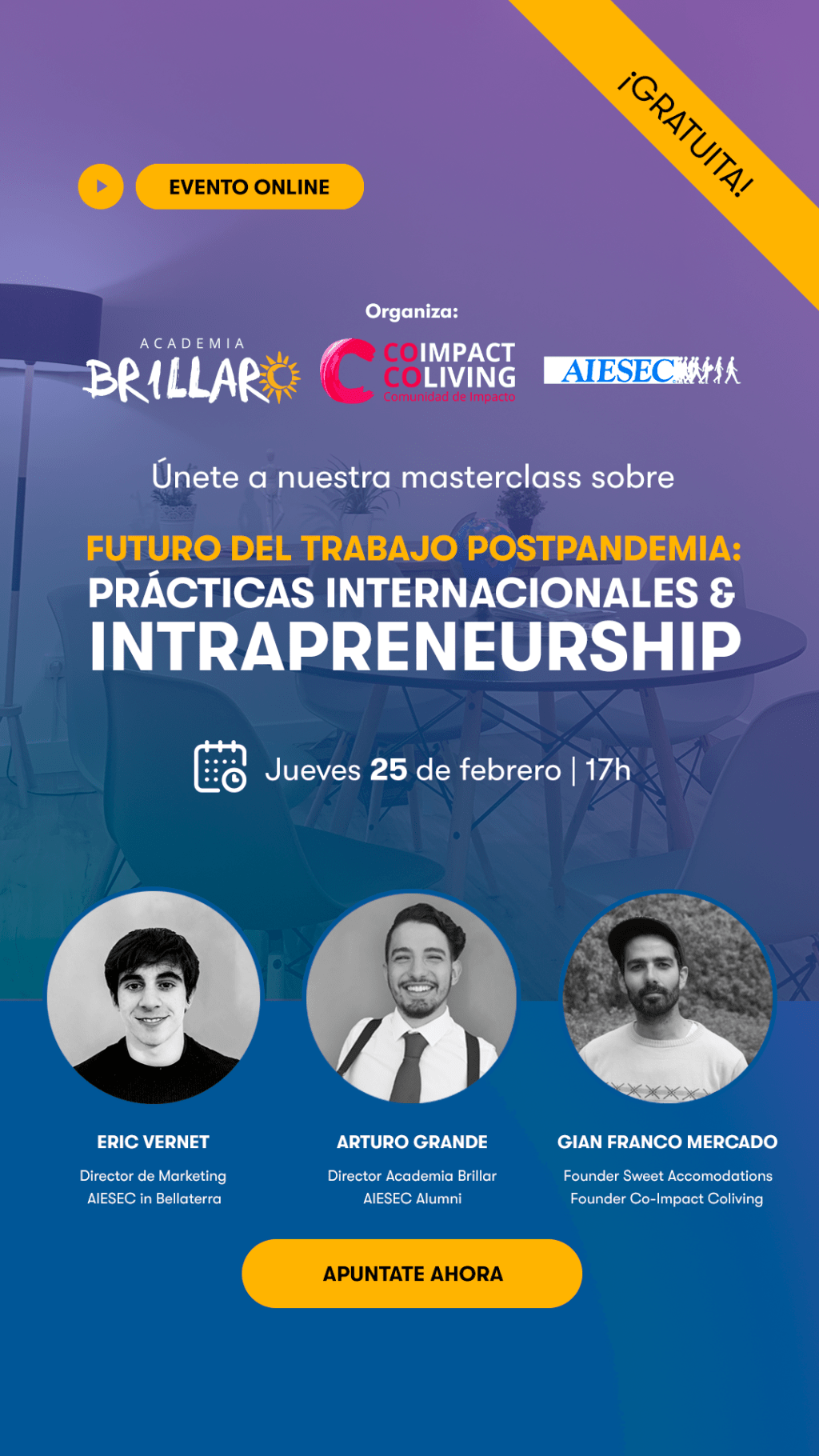 Masterclass gratuïta en línia amb&nbsp;AIESEC