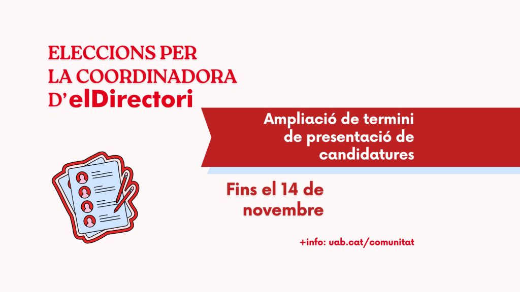 Ampliem els terminis per presentar candidatures a la&nbsp;Coordinadora!