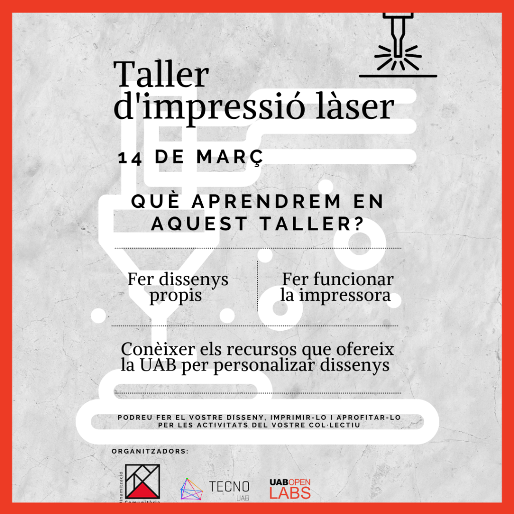 Nou taller: Fem impressió&nbsp;làser!