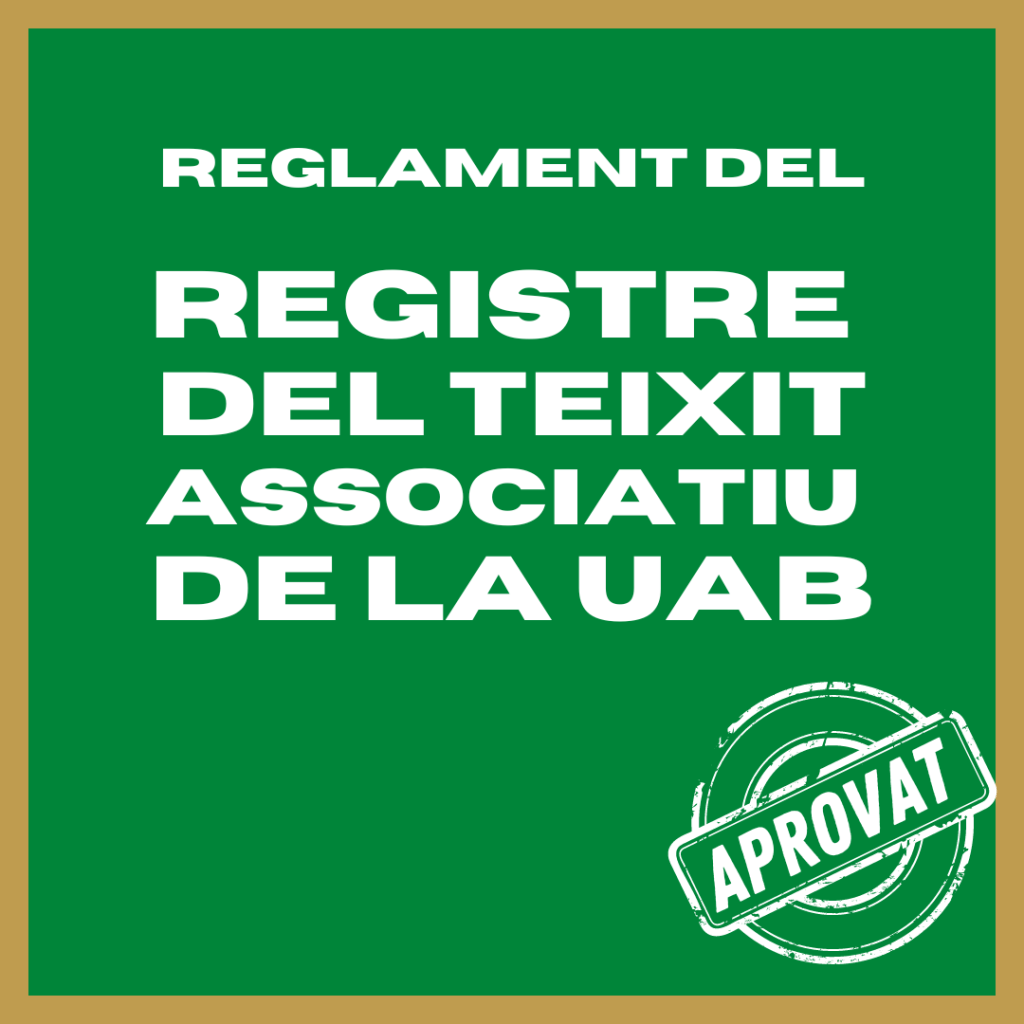 Aprovat el nou reglament del teixit associatiu de la&nbsp;UAB