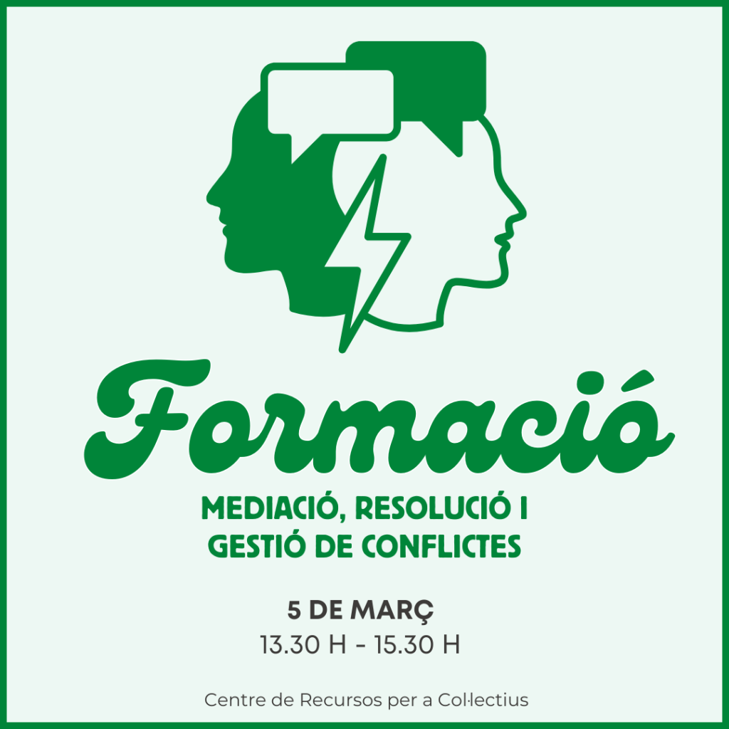 🗨️​Mediació, resolució i gestió de&nbsp;conflictes